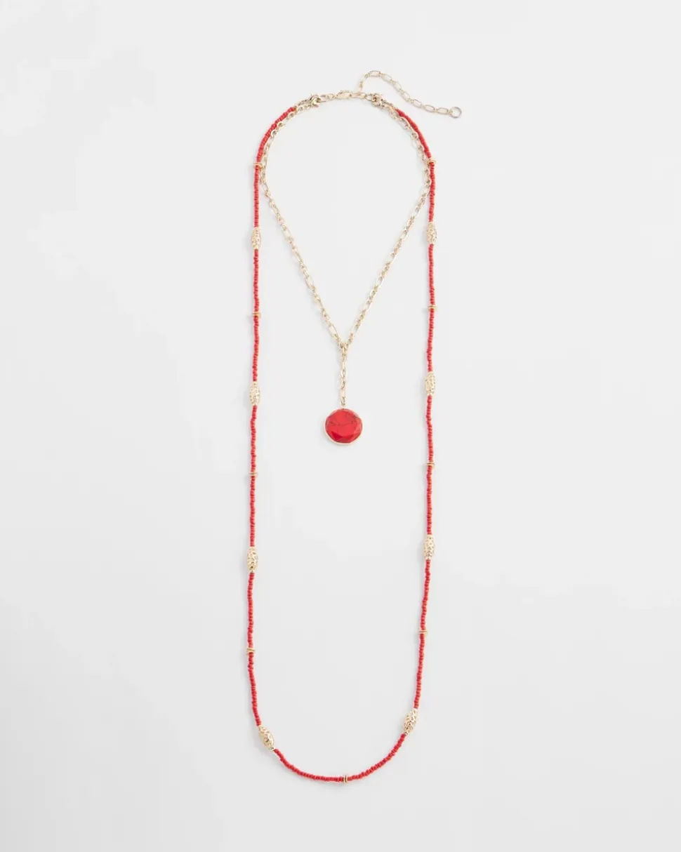 Convertible Beaded Pendant Necklace