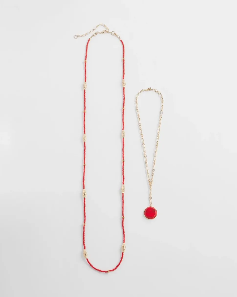 Convertible Beaded Pendant Necklace