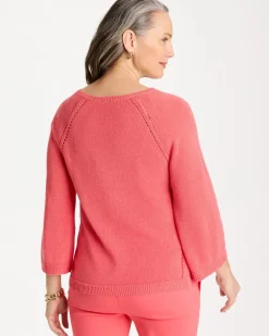 Cotton-Blend Pullover Sweater