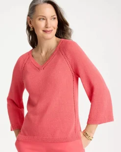 Cotton-Blend Pullover Sweater