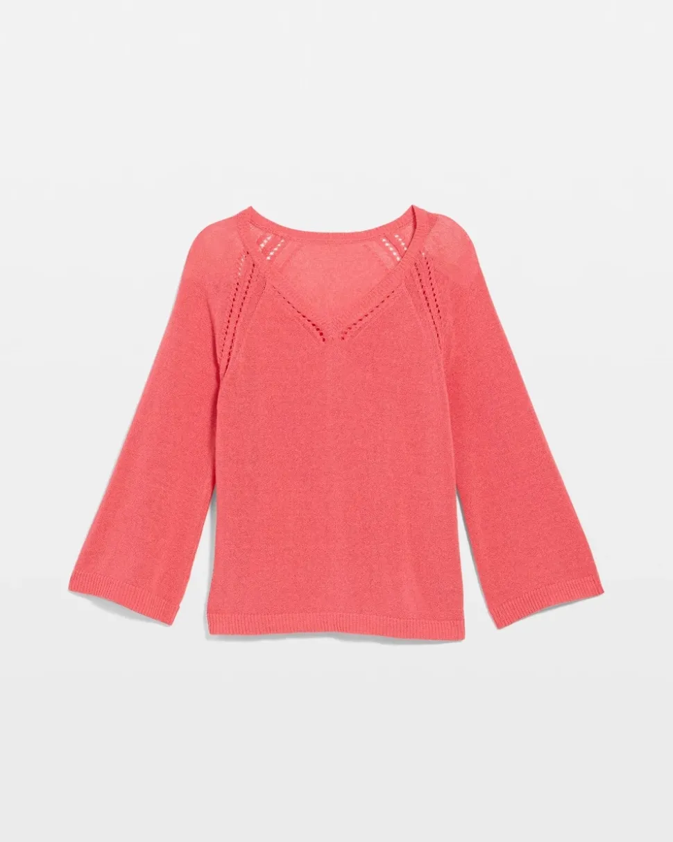Cotton-Blend Pullover Sweater