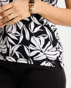 Cotton Button Trim Tank