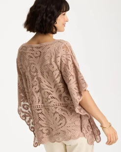 Cotton Crochet Lace Poncho