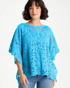 Cotton Crochet Lace Poncho