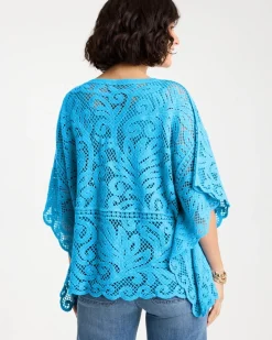 Cotton Crochet Lace Poncho
