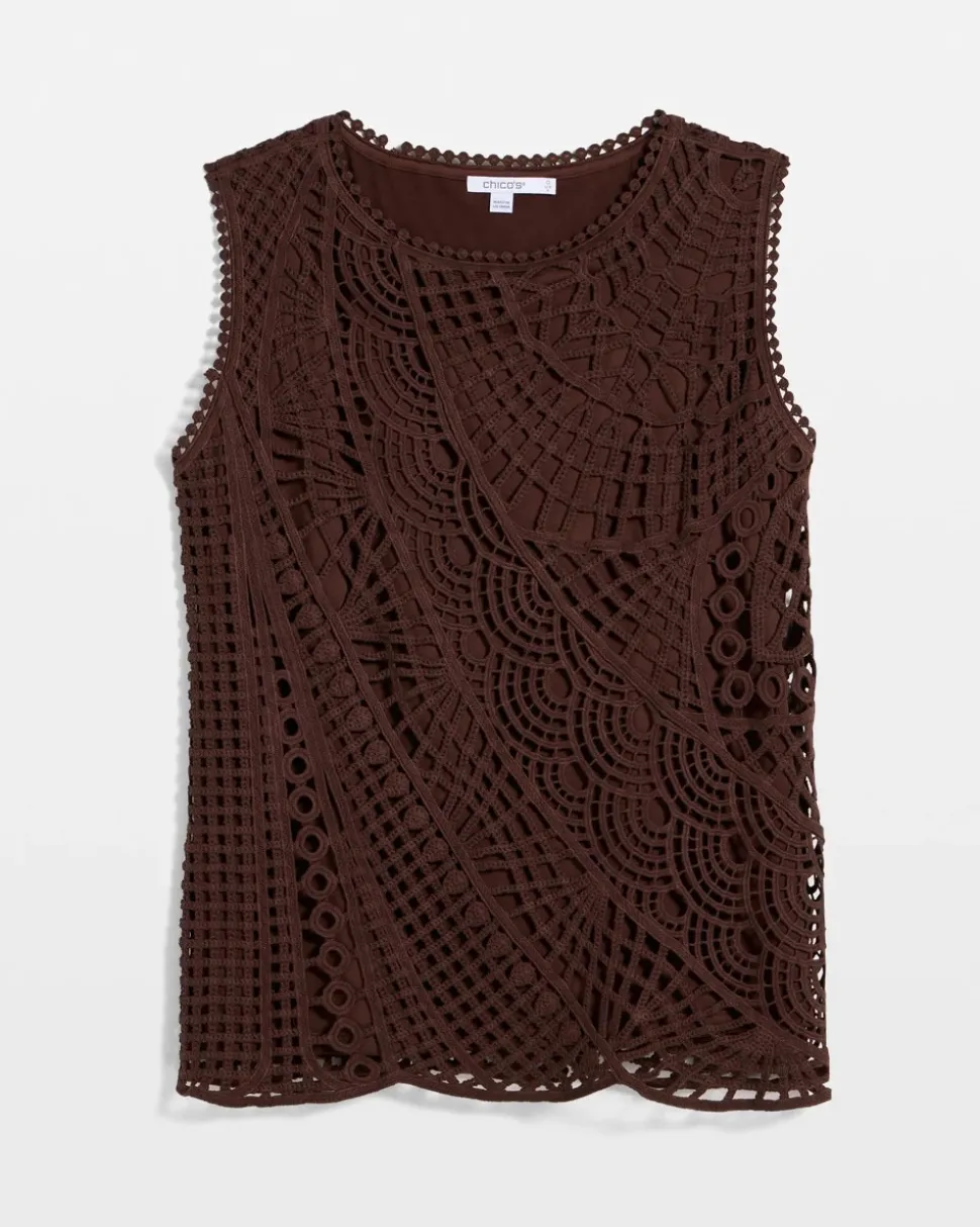 Cotton Crochet Sleeveless Tank