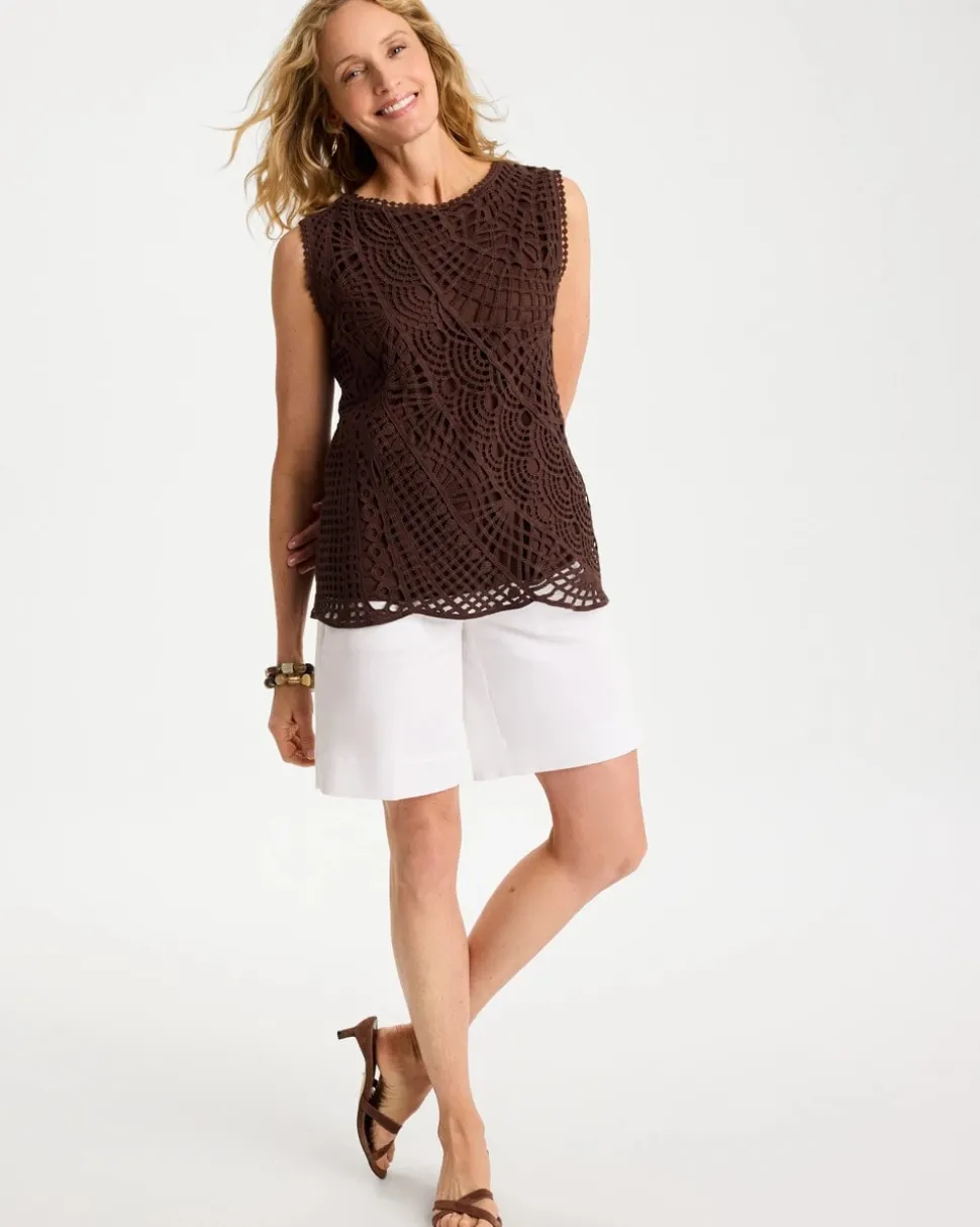 Cotton Crochet Sleeveless Tank