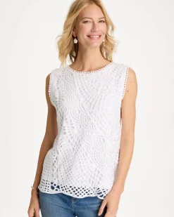 Cotton Crochet Sleeveless Tank