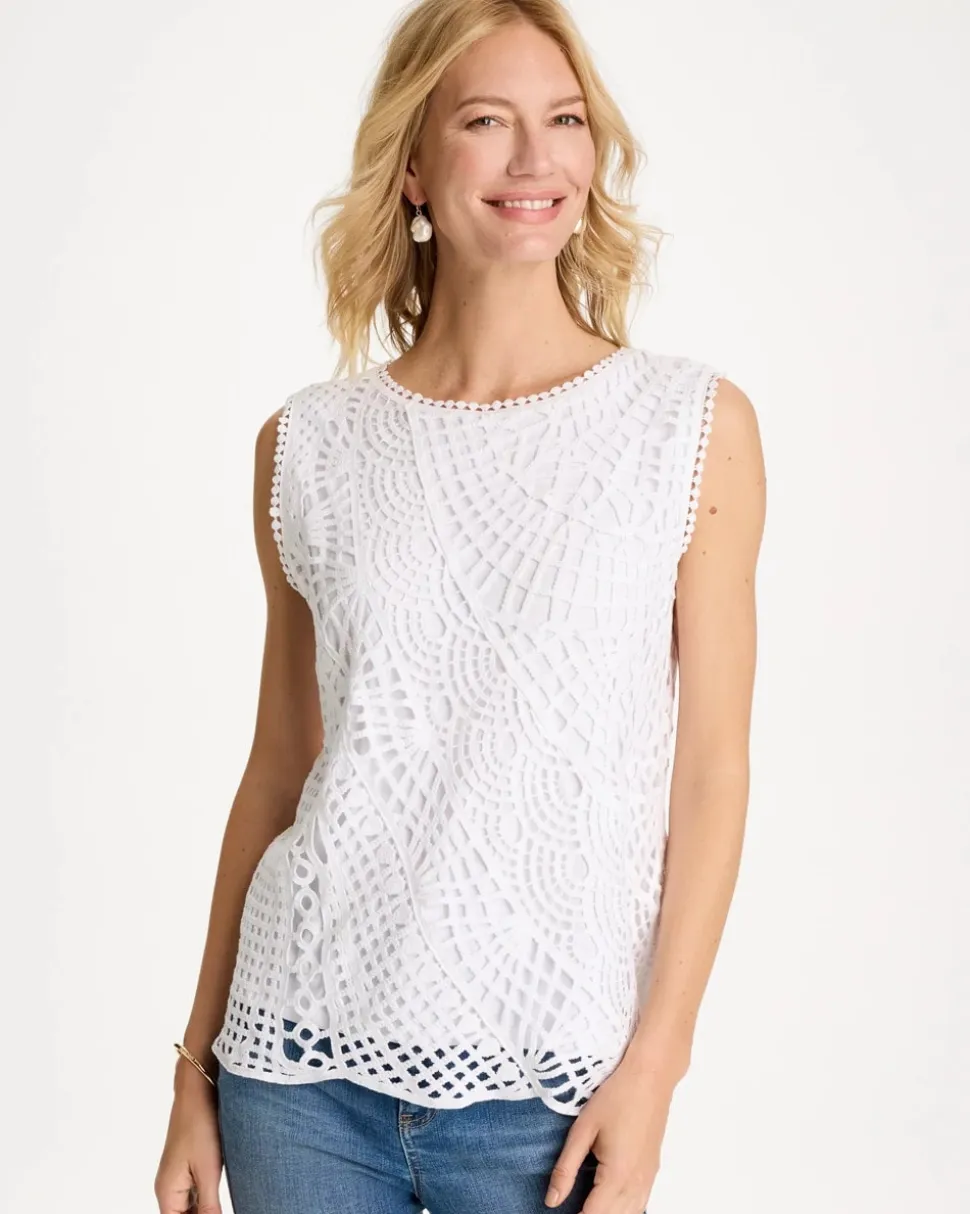 Cotton Crochet Sleeveless Tank