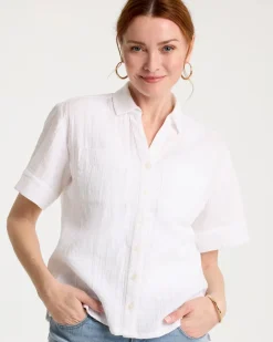 Cotton Gauze Camp Shirt
