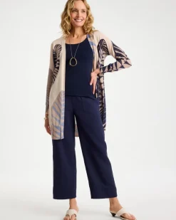 Cotton Gauze Tapered Crop Pant