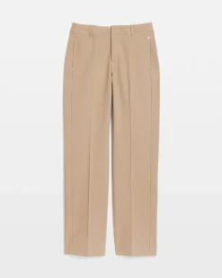 Cotton Straight-Leg Trousers