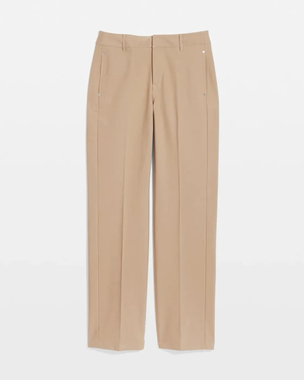 Cotton Straight-Leg Trousers