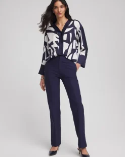 Cotton Straight-Leg Trousers