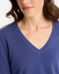 Cotton Stretch 3/4 Sleeve Tee
