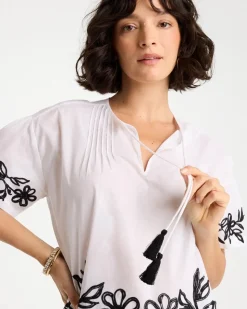 Cotton Voile Applique Blouse