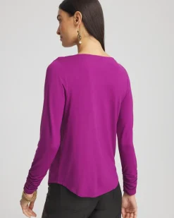 Cowl Neck Long Sleeve Tee