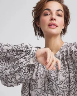 Crepe Embroidered Blouse