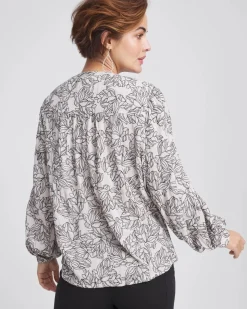 Crepe Embroidered Blouse