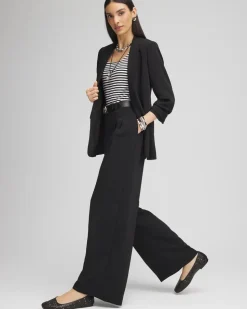 Crepe Pleated Relaxed Pants