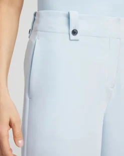 Crepe Wide-Leg Culotte Pants