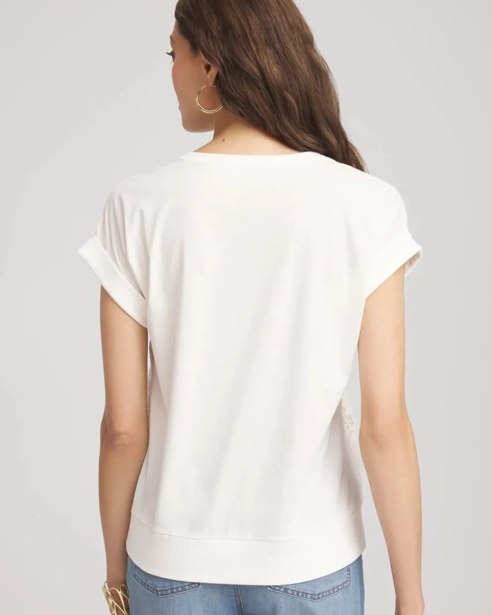 Crocheted Cotton-Blend Shirt