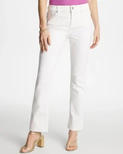 Cropped Girlfriend Kick Flare Jeans