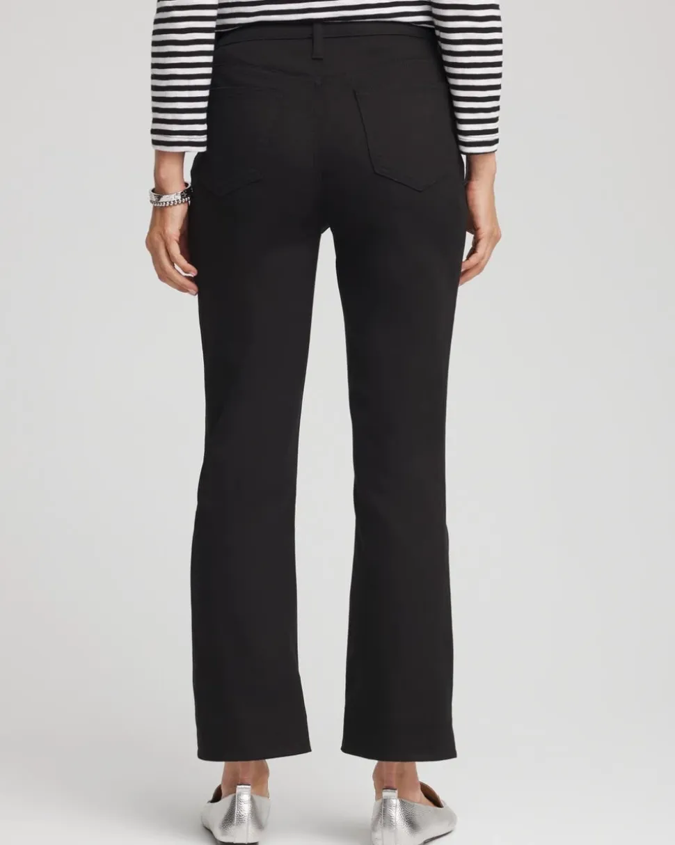 Cropped Girlfriend Kick Flare Jeans