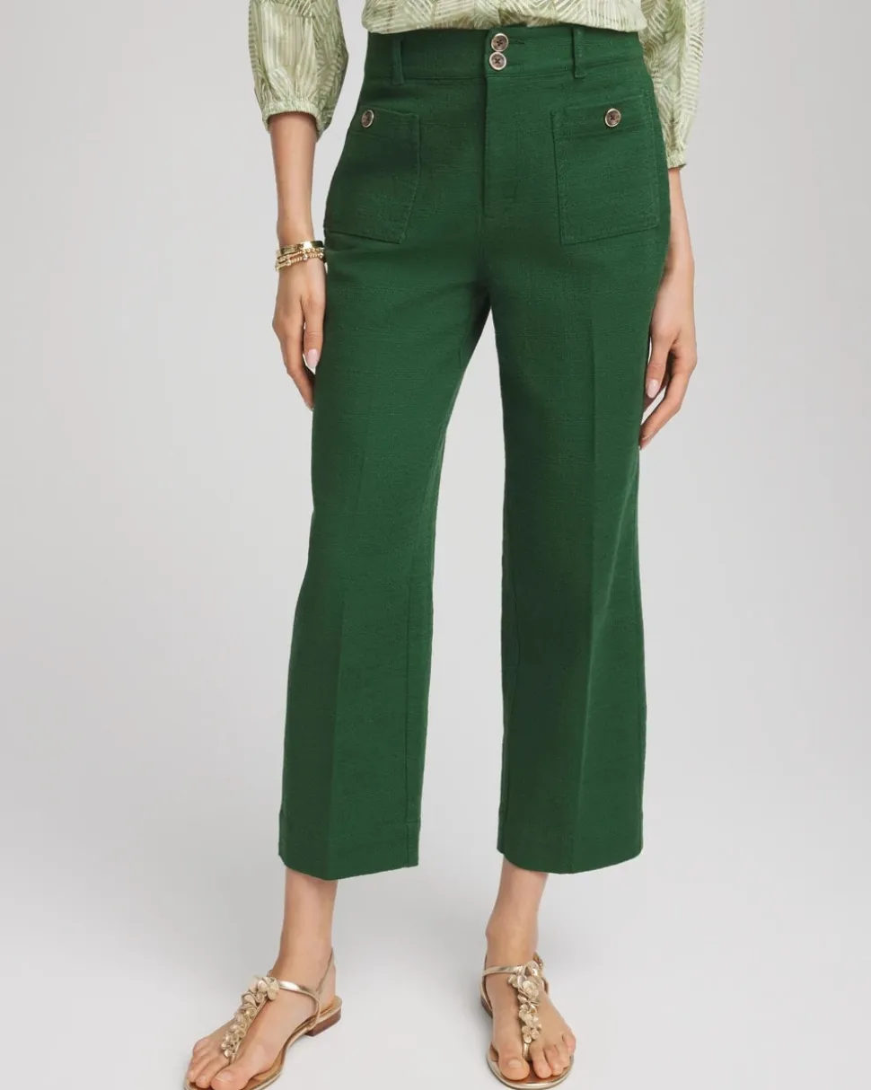 Cropped Straight-Leg Pants