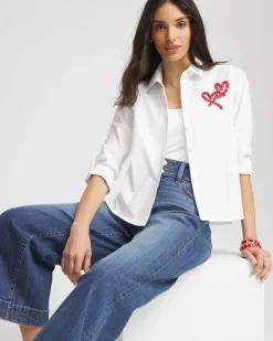 Crystal Heart Poplin Shirt