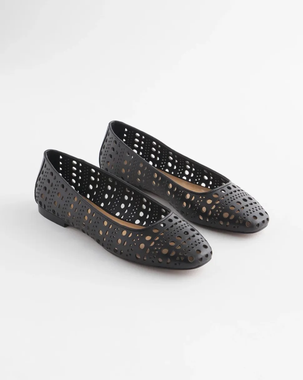 Cutout Ballet Flats