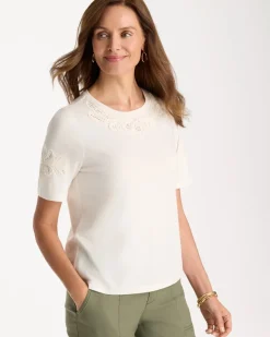 3D Cutwork Knit Tee
