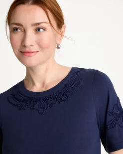 3D Cutwork Knit Tee