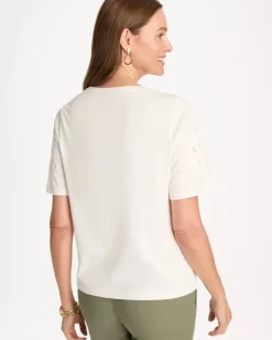 3D Cutwork Knit Tee