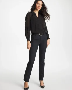 3D Dot Jacquard Chiffon Blouse
