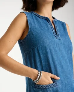 Denim Braided Dress