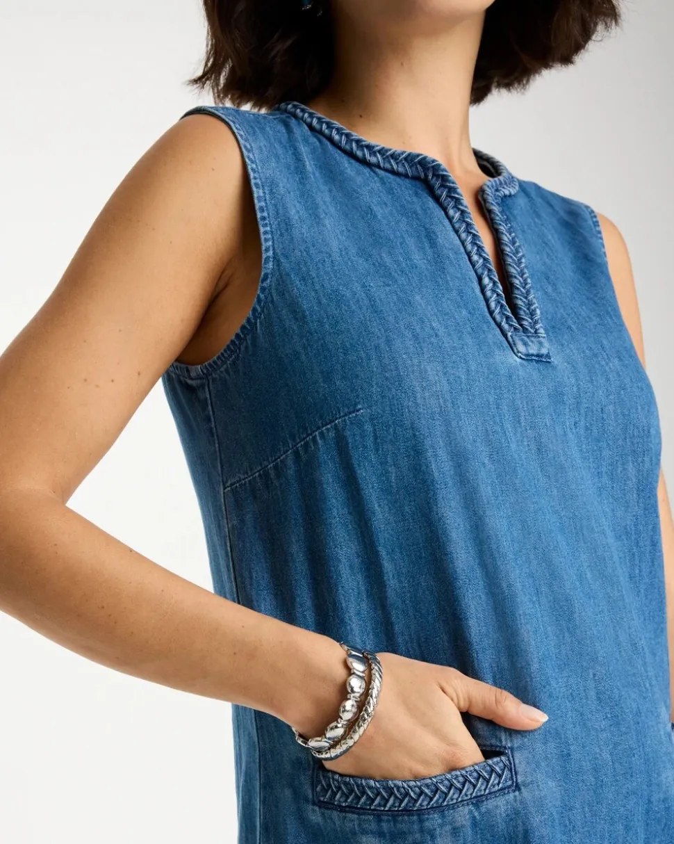 Denim Braided Dress