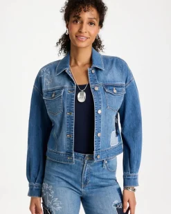 Denim Parrot Pocket Jacket