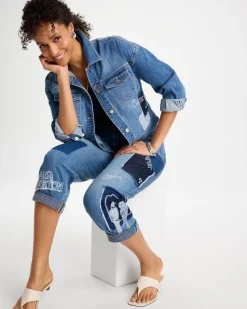 Denim Parrot Pocket Jacket