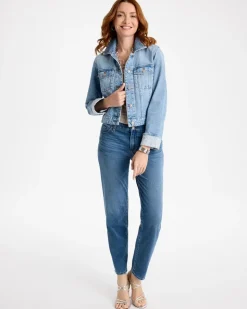 Denim Soft-Stretch Structured Jacket