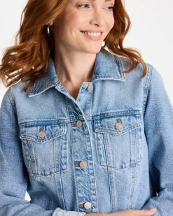 Denim Soft-Stretch Structured Jacket