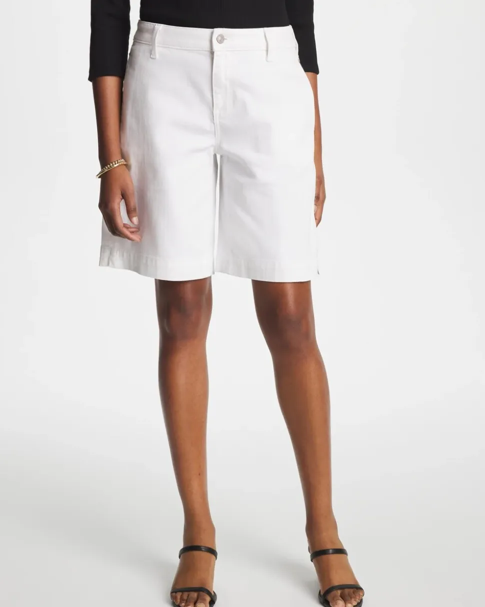 Denim Trouser Shorts