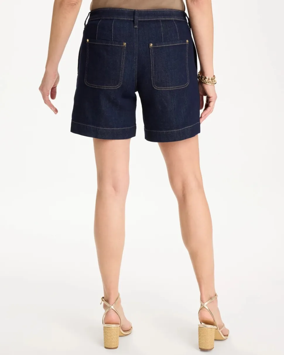 Denim Trouser Shorts