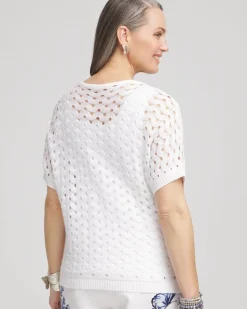 Dolman Pointelle Sweater