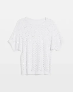 Dolman Pointelle Sweater