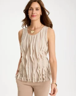 3-D Ruffled Tank