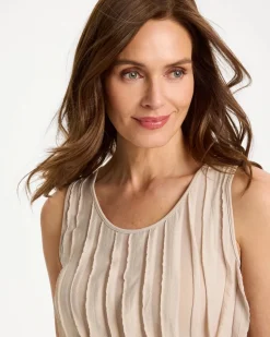 3-D Ruffled Tank
