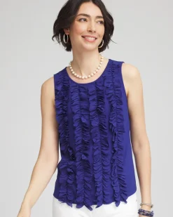 3D Ruffle Front Tank