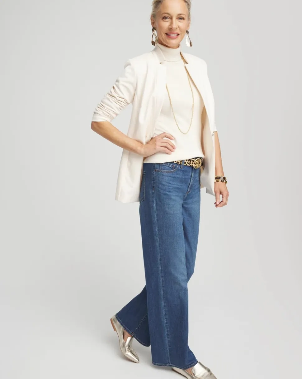 Ella Button Cuff Turtleneck Sweater