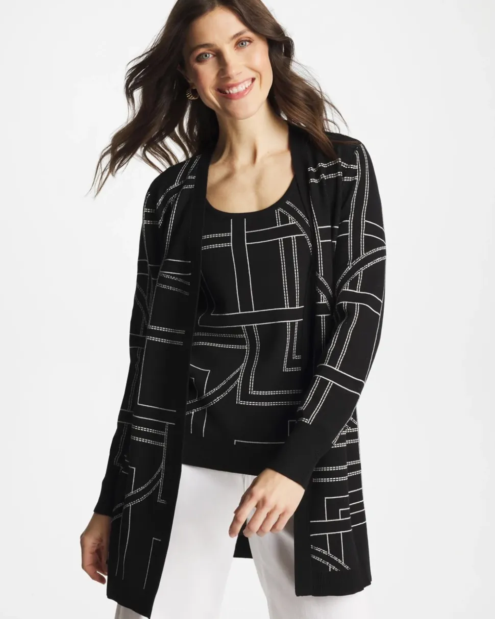 Ella Graphic Cardigan